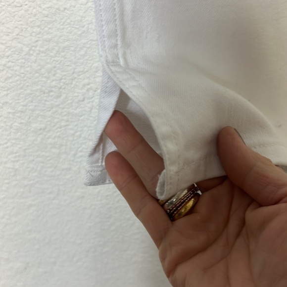 Theory White Split Hem Skinny Fresh Denim Size 31 - Picture 9 of 9